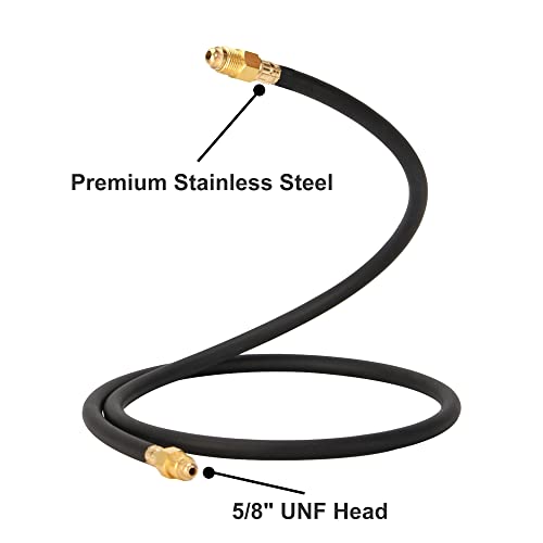 Gas Hose, Argon CO2 Flow Meter Regulator Hose, Mig Tig, This Hose Is Standard UNF 5/8″ with Inert Gas Fitting (5 Feet) | The Storepaperoomates Retail Market - Fast Affordable Shopping