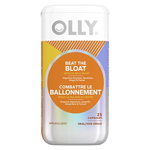 OLLY Beat The Bloat Capsules, Belly Bloat Relief for Gas and Water Retention, Digestive Enzymes, Vegetarian, Supplement for Women – 25 Count | The Storepaperoomates Retail Market - Fast Affordable Shopping