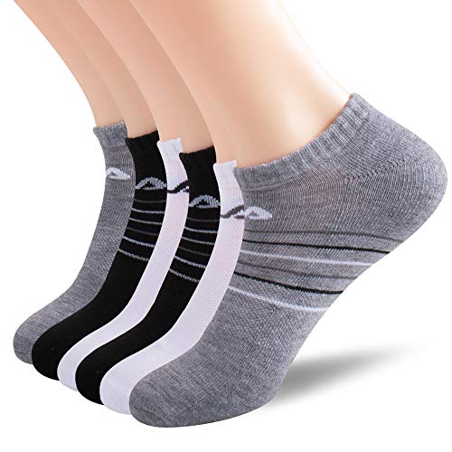 Fila Men’s Striped Half Cushion No Show Socks, Multi, One Size | The Storepaperoomates Retail Market - Fast Affordable Shopping