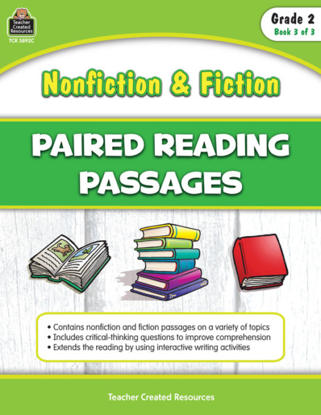 Nonfiction and Fiction Paired Reading Passages – Grade 2 (Book 3)