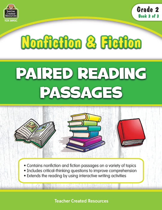 Nonfiction and Fiction Paired Reading Passages – Grade 2 (Book 3) | The Storepaperoomates Retail Market - Fast Affordable Shopping