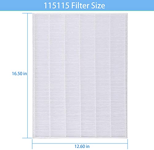 115115 Filter, Replacement Filters A 115115 Size 21 Compatible with Winix PlasmaWave air Purifier 5300 6300 5300-2 6300-2 P300 C535 AM90 1 True HEPA Filter and 4 Active Cotton Filters ( White+Black ) | The Storepaperoomates Retail Market - Fast Affordable Shopping