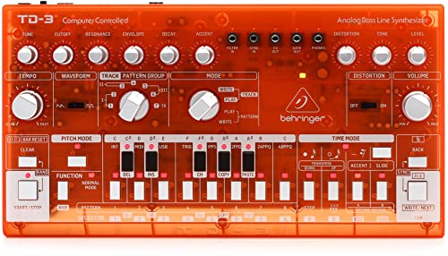 Behringer TD-3-TG Analog Bass Line Synthesizer – Tangerine | The Storepaperoomates Retail Market - Fast Affordable Shopping