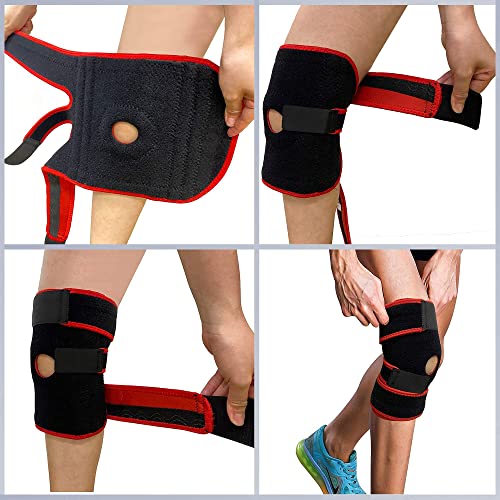 Sports Knee Support for Men and Women, Oture Adjustable Open-Patella Brace-Support with Anti-Slip Strips for Running, Gym, Basketball, Baseball, Prevention of Sports Knee Arthritis, Relief of Meniscus Pain | The Storepaperoomates Retail Market - Fast Affordable Shopping