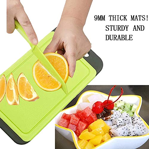 Svenee Mini Kitchen Cutting Board Mats, BPA-Free, Dishwasher Safe, Juice Grooves, Thicker Boards, Easy Grip Handle, Non Porous (1) | The Storepaperoomates Retail Market - Fast Affordable Shopping