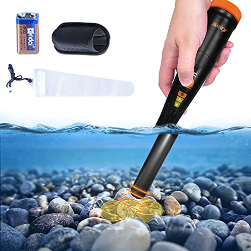 XDOVET Pinpointer Metal Detector – IP68 Waterproof Metal Detector Wand Belt Holster & 9V Battery Included, Treasure Hunting Probe for Kids & Adults | The Storepaperoomates Retail Market - Fast Affordable Shopping