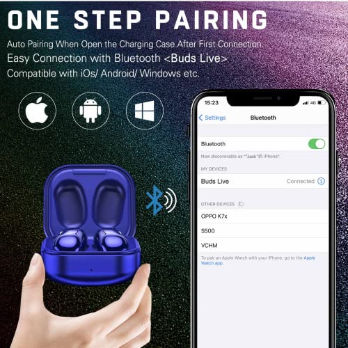 UrbanX Street Buds Live True Wireless Earbud Headphones for Samsung Galaxy A52 5G – Wireless Earbuds w/Active Noise Cancelling – Blue (US Version with Warranty) | The Storepaperoomates Retail Market - Fast Affordable Shopping