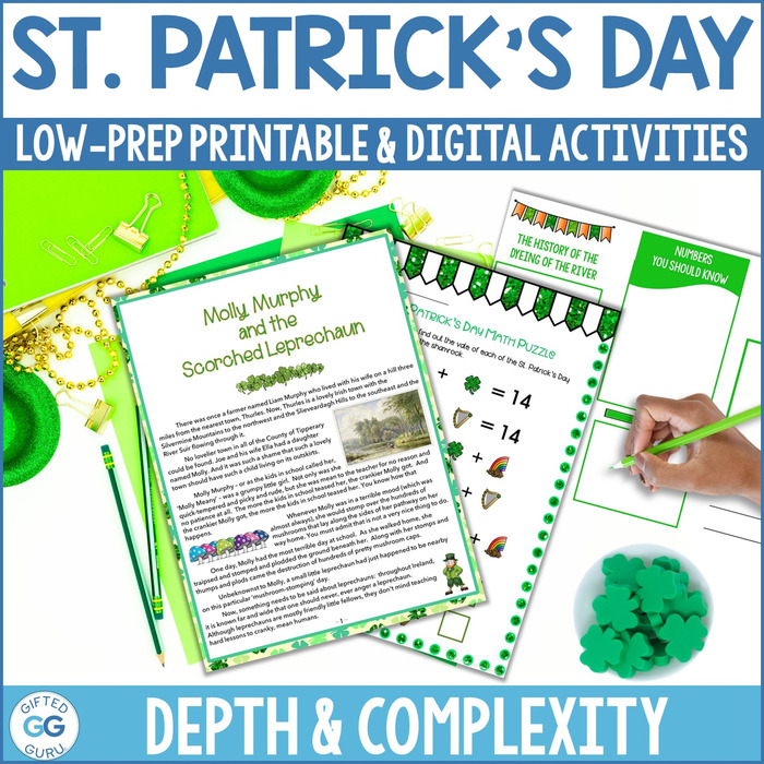 Mega St. Patrick’s Day Activity Pack | Depth & Complexity | ELA, Social Studies, Math & Science | The Storepaperoomates Retail Market - Fast Affordable Shopping