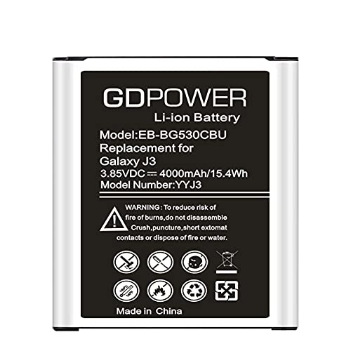 YINGYKJ Galaxy J3 Battery, Upgraded 4000mAh EB-BG530CBU EB-BG530CBZ Replacement Battery for Samsung Galaxy Grand Prime SM-G530, Galaxy J3 Prime J327A, J327T, J337A, J337T, Galaxy J3 Emerge Battery | The Storepaperoomates Retail Market - Fast Affordable Shopping