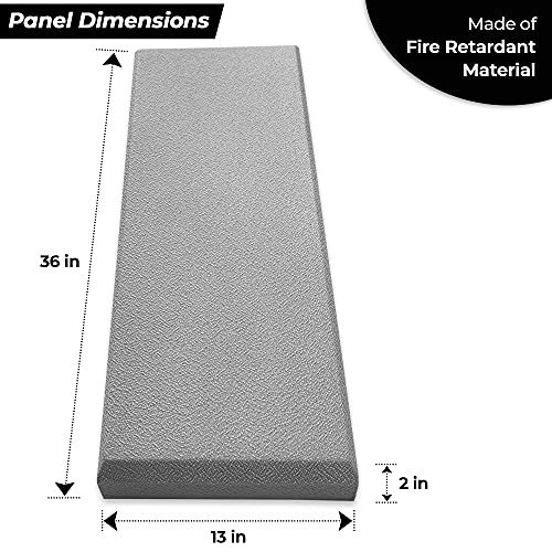 Tönnen 2-pack BLACK Acoustic Panel 36x13x 2inch. Acoustic Panels Sound Absorbing for studios, offices – Fiberglass sound absorbing panel – not made of acoustic foam- decorative soundproof panel | The Storepaperoomates Retail Market - Fast Affordable Shopping