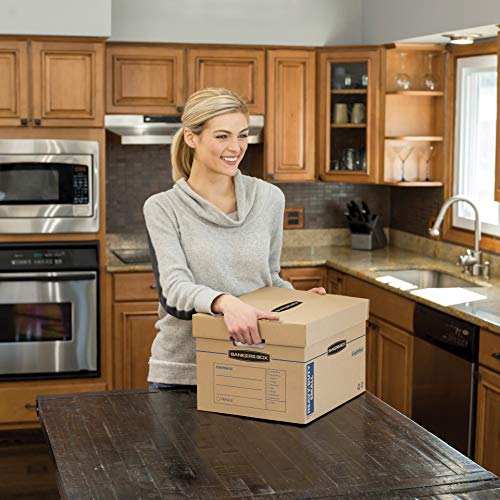 Bankers Box SmoothMove Heavy-Duty Kitchen Moving Box, Dish and Glass Box Dividers, Cushion Foam, 12 x 12.25 x 18.5 Inches, Kraft, 1 Pack (7710701) | The Storepaperoomates Retail Market - Fast Affordable Shopping