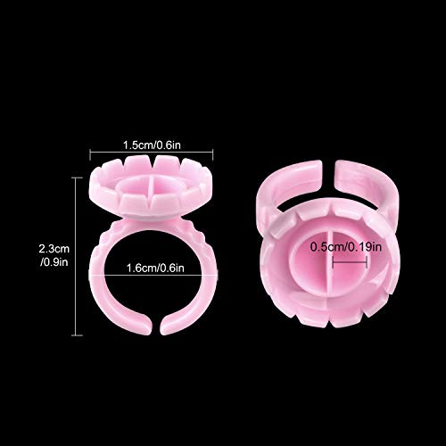 Glue Rings 100PCS Glue Rings for Eyelash Extension MEKK Lash Extension Supplies Disposable Lash Extension Supplies Fanning Blossom Cups for Eyelash Extension(Pink)… | The Storepaperoomates Retail Market - Fast Affordable Shopping