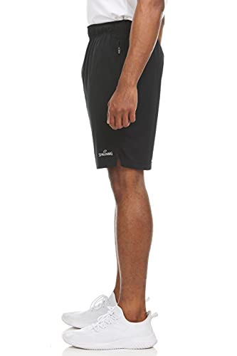 Spalding Mens Repel Performance Basketball Short with 9″ Inseam, Black, L | The Storepaperoomates Retail Market - Fast Affordable Shopping