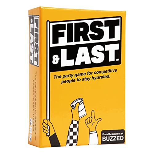 First & Last – The Party Game for Competitive People to Stay Hydrated – by The Creators of Buzzed