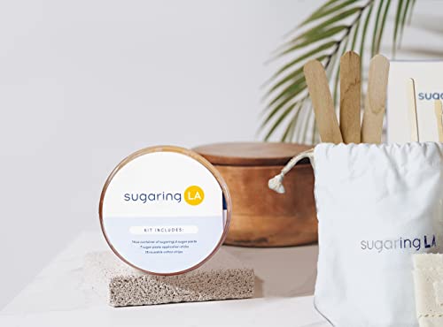 sugaringLA Sugaring Kit, At-Home Sugaring Hair Removal, Fast, Easy Body and Intimate Area Hair Removal w/Sugar Paste, Get Smooth, Exfoliated Skin, 10 oz. Hair Removal Kit | The Storepaperoomates Retail Market - Fast Affordable Shopping
