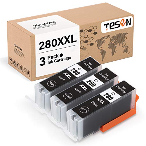 TESEN Compatible Ink Cartridge Replacement for Canon 280XXL PGI-280XXL PGI 280 XXL Black Ink Cartridge Use with PIXMA TR7520 TR8520 TS6120 TS6220 TS8120 TS8220 TS9120 TS9520 TS9521C Printer, 3 Pack | The Storepaperoomates Retail Market - Fast Affordable Shopping