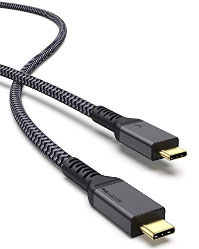 Maxonar [6.6Ft] Thunderbolt 4 Cable, 40Gbps Thunderbolt Cable with 8K/5K@60Hz and 100W Charging Compatible with Thunderbolt 4/3, USB4, and USB C | The Storepaperoomates Retail Market - Fast Affordable Shopping