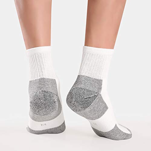 WANDER Men’s Athletic Ankle Socks 3-8 Pairs Thick Cushion Running Socks for Men&Women Cotton Socks 7-9/9-12/12-15 (8 Pair A0-White, Shoe Size: 7-9) | The Storepaperoomates Retail Market - Fast Affordable Shopping