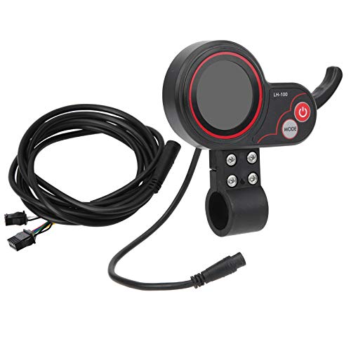 Rosvola Electric Thumb Throttle, Bicycle Accessory Scooter Thumb Throttle Bike Part Display with Thumb Throttle, Electric Scooter for Electric Bicycle Speedometer(24V | The Storepaperoomates Retail Market - Fast Affordable Shopping