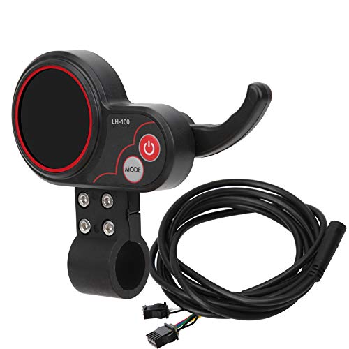 Rosvola Electric Thumb Throttle, Bicycle Accessory Scooter Thumb Throttle Bike Part Display with Thumb Throttle, Electric Scooter for Electric Bicycle Speedometer(24V | The Storepaperoomates Retail Market - Fast Affordable Shopping