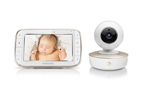 Motorola Video Baby Monitor HD Camera, Infrared Night Vision, Remote Pan, Tilt, Zoom 5-Inch LCD Color Display Split Screen View, Room Temperature, Sound Alert MBP50-G (Renewed) | The Storepaperoomates Retail Market - Fast Affordable Shopping