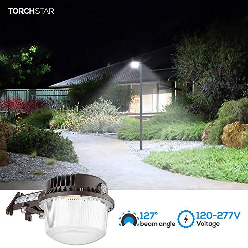 TORCHSTAR 43W LED Barn Light Bundle Mounting Arm, 2-Pack 43W Dusk to Dawn LED Area Light with Photocell, 5000K Daylight, ETL-Listed Yard Light & 1-Pack Sturdy Mounting Pole, Iron Housing, Silver | The Storepaperoomates Retail Market - Fast Affordable Shopping