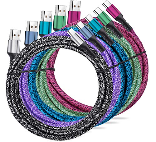 QQLIKE USB Type C Cable 3A Fast Charging 5 Pack 6FT USB A to USB C Charger Braided Cord Compatible with Samsung Galaxy S10 S9 S8 S20 Plus A51 A11 Note 8 Charging Cord | The Storepaperoomates Retail Market - Fast Affordable Shopping