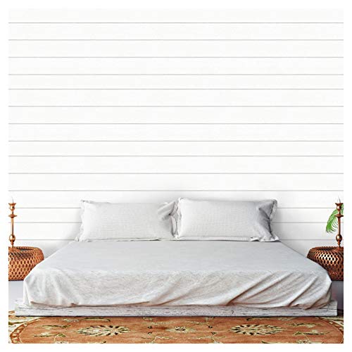 Textured Shiplap Peel & Stick Removable Wallpaper Modern Ivory 27.5 sq. ft. – Threshold Collection | The Storepaperoomates Retail Market - Fast Affordable Shopping