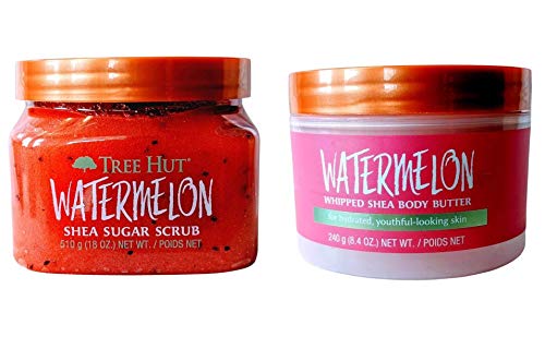 Tree Hut Watermelon Shea Sugar Scrub Bundled With Watermelon Whipped Shea Body Butter | The Storepaperoomates Retail Market - Fast Affordable Shopping