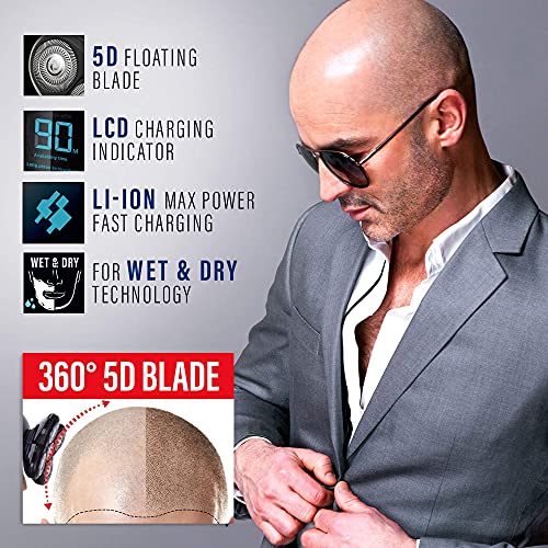 5 in 1 Shaver for Men, Upgrade 6D Razors, Upgrade Shaver for Men – Bald Head Shaver Grooming Kit- Multifunctional Electric Shavers- Wet & Dry Razor- Cordless Waterproof Beard Trimmer | The Storepaperoomates Retail Market - Fast Affordable Shopping