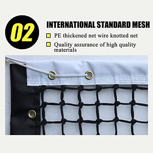 ProGoal Tennis Net 42FT Professional Heavy Duty Nylon Net, Compatible with All Standard Tennis Posts, IncludedIndoor Outdoor Court (Single-Layer Tennis net) | The Storepaperoomates Retail Market - Fast Affordable Shopping