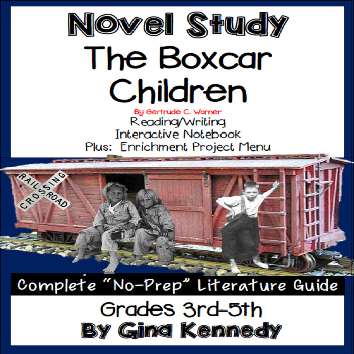 Novel Study- The Boxcar Children by Gertrude C. Warner and Project Menu | The Storepaperoomates Retail Market - Fast Affordable Shopping