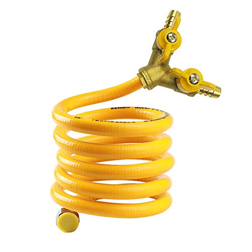 3 Way Hose Connector,Hose Connector,Hose Tap Connectors,Three-Way Valve Barb Ball Valve Y Shape Water Splitter Gas Valve 2 Switch Brass Fitting Yellow | The Storepaperoomates Retail Market - Fast Affordable Shopping