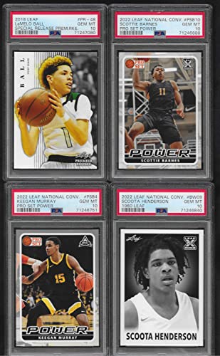 PSA 10 LAMELO BALL SCOTTIE BARNES SCOOTA HENDERSON KEEGAN MURRAY 4 CARD ROOKIE LOT LEAF GRADED PSA GEM MINT 10 YOUNG BASKETBALL STARS | The Storepaperoomates Retail Market - Fast Affordable Shopping