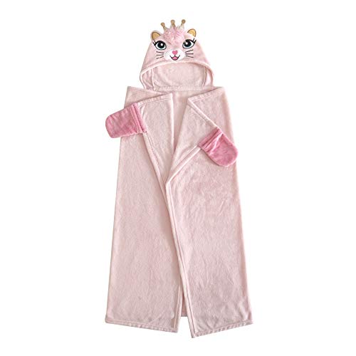 Heritage Kids Kitty Hooded Blanket Snuggle Wrap for Girls, Soft Wearable Cozy Throw with Hand Pockets,50″x40” | The Storepaperoomates Retail Market - Fast Affordable Shopping