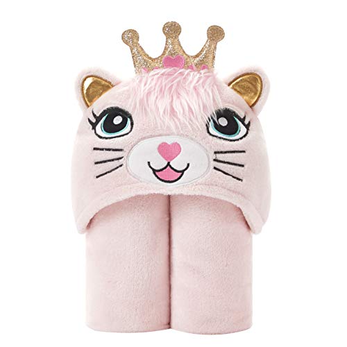 Heritage Kids Kitty Hooded Blanket Snuggle Wrap for Girls, Soft Wearable Cozy Throw with Hand Pockets,50″x40” | The Storepaperoomates Retail Market - Fast Affordable Shopping