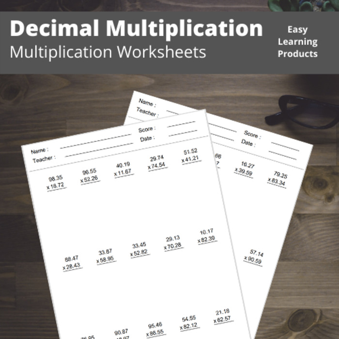 Decimal Multiplication Worksheets with Answer Keys | PDF & Word Doc | Grades 3 – 5 | The Storepaperoomates Retail Market - Fast Affordable Shopping