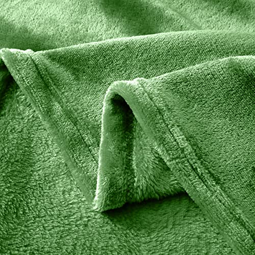 Hannah Linen Baby Fleece Blanket – Cozy Small Crib Stroller Fleece Blanket – Super Soft Warm Plush Receiving Blanket for Newborns & Toddlers (30 x 40, Green) | The Storepaperoomates Retail Market - Fast Affordable Shopping