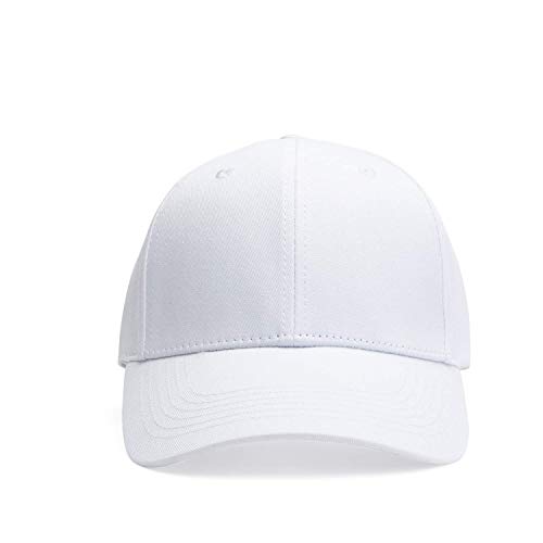 JEEDA Unisex Baseball Cap Cotton for Men Women Washed Adjustable Sport Caps Outdoor Sport Hat CAP1(White) | The Storepaperoomates Retail Market - Fast Affordable Shopping