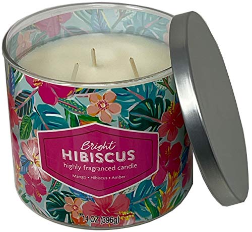 Mainstays 14oz Bright Hibiscus Candle 4-Pack | The Storepaperoomates Retail Market - Fast Affordable Shopping