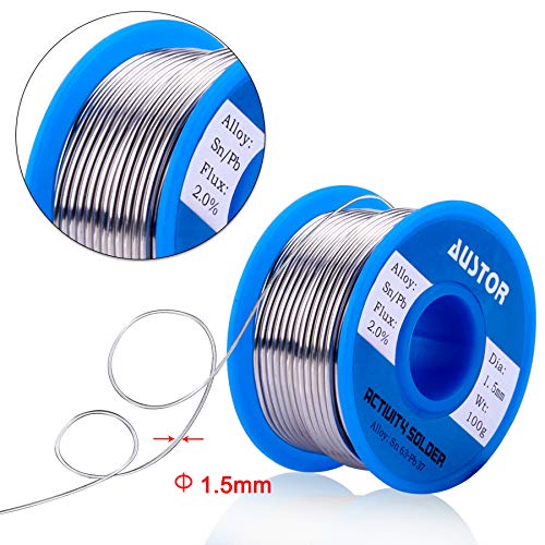 AUSTOR 63-37 Tin Lead Rosin Core Solder Wire for Electrical Soldering (1.5mm, 100g) | The Storepaperoomates Retail Market - Fast Affordable Shopping