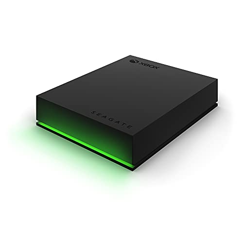 Seagate Game Drive for Xbox 4TB External Hard Drive Portable HDD – USB 3.2 Gen 1, Black with built-in green LED bar , Xbox Certified, 3 year Rescue Services (STKX4000402) | The Storepaperoomates Retail Market - Fast Affordable Shopping