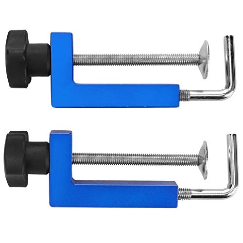 2PCS Universal Fence Clamps Blue Clamp G Clip for Woodworking Fixing Tools MultiFunction Clamp