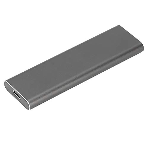 wendeekun Aluminum Portable External Solid State Drive SSD Hard Shell, Solid State Drive M.2 to USB3.1 NVME Key Adapter M2 SSD Hard Shell Computer Accessories,Sturdy and Wear-Resistant