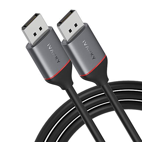 IVANKY DisplayPort Cable 10FT, DP Cable, [Updated New Model] Display Port Cable 144z, 4K@60Hz, 2K@165Hz, 2K@144Hz, 3D, DisplayPort to DisplayPort Cable, Compatible Laptop, PC, Gaming Monitor, TV