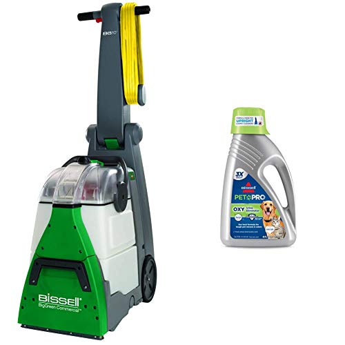 Bissell BigGreen Commercial BG10 Deep Cleaning 2 Motor Extractor Machine & Bissell Professional Pet Urine Elimator with Oxy and Febreze Carpet Cleaner Shampoo