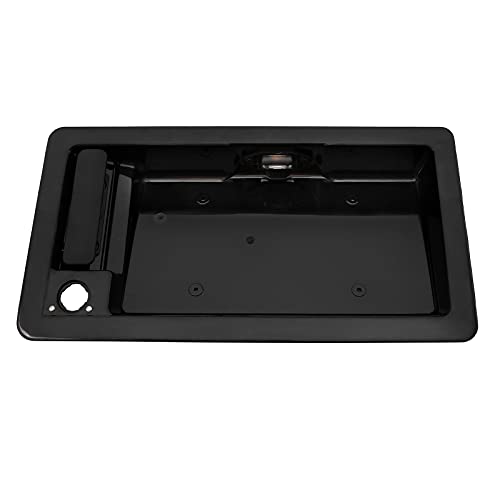 Exterior Door Handle, Rear Right Cargo & License Plate Tag Bracket Holder Housing, Compatible with 1992-2007 Ford E150 E250 E350 E450 Econoline & More Replaces# 6C2Z-15434A20-AA Outside Handle