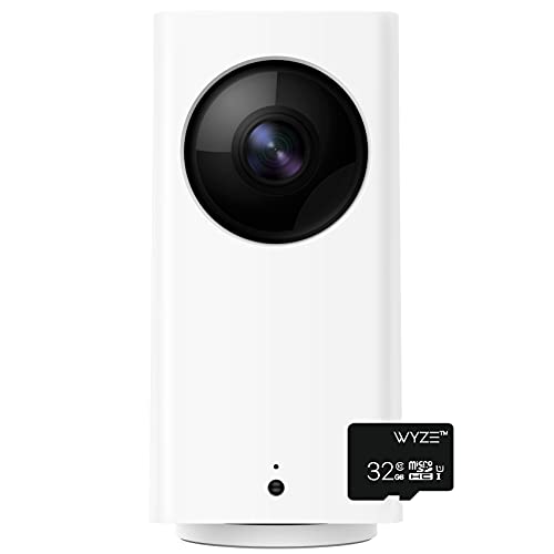 WYZE Cam Pan 1080p Pan/Tilt/Zoom Indoor 360° Pet Monitoring Camera 32GB MicroSD Card Class 10