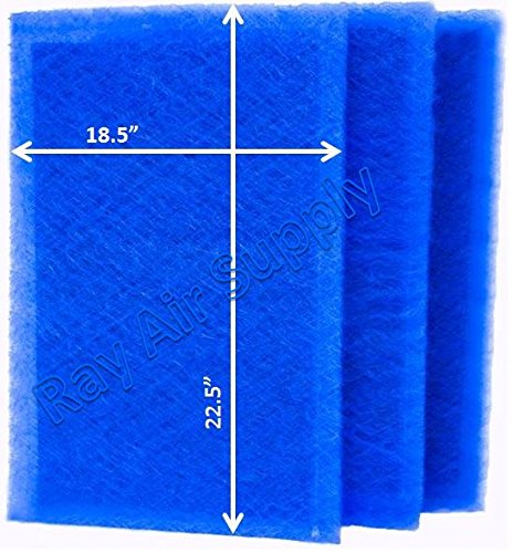 RayAir Supply 20×25 PremierOne PureFlo P6100 Replacement Filter Pads MS-2025 (3 Pack)