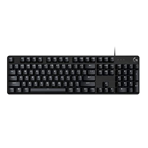 Logitech USB 2.0 G413 SE Full-Size Mechanical Gaming Keyboard – Backlit Keyboard with Tactile Mechanical Switches, Anti-Ghosting, Compatible with Windows, macOS – Black Aluminum